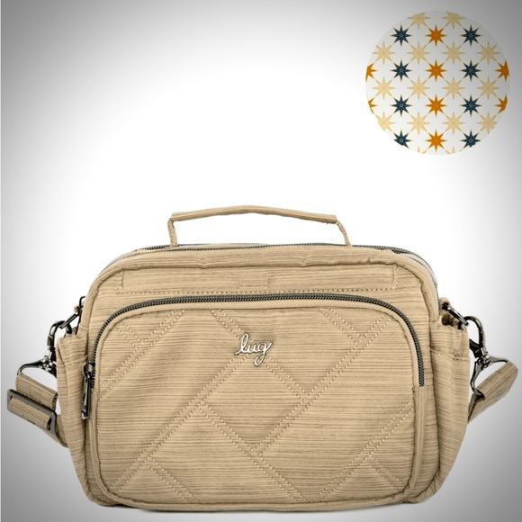 Lug Boomer Quilted Crossbody Bag. Brushed gold. NWT - Picture 1 of 15